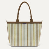 The Lightweight Zip Tote - Sunbeam Market Stripe