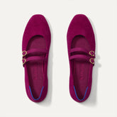 The Double Buckle Mary Jane - ReVelvet™ Mulberry