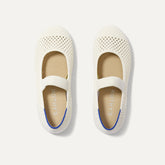 The Kids Mary Jane - White Open-Knit