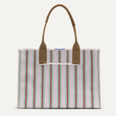 The Classic Tote - Watermelon Market Stripe