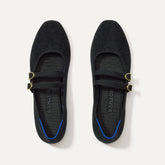 The Double Buckle Mary Jane - ReVelvet™ Black