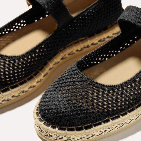 The Espadrille Mary Jane - Black