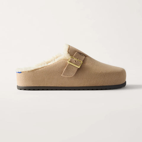 The Teddy Buckle Clog - Honey