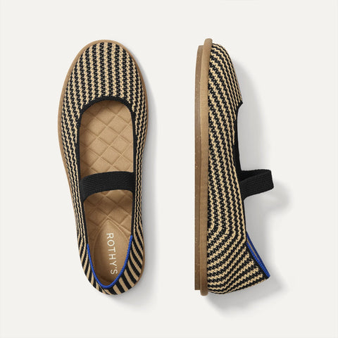 The Cruiser Mary Jane - Toffee Stripe