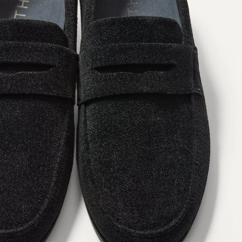 The Ravello Penny Loafer - ReVelvet™ Black