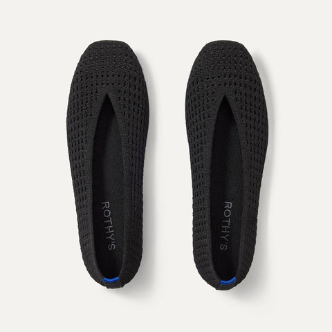 The Max Square Ballerina - Black Mesh