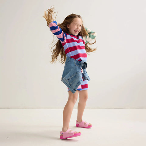 The Kids Double Strap Sandal - Tutu