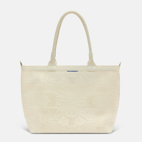 The Lightweight Zip Tote - Moonflower