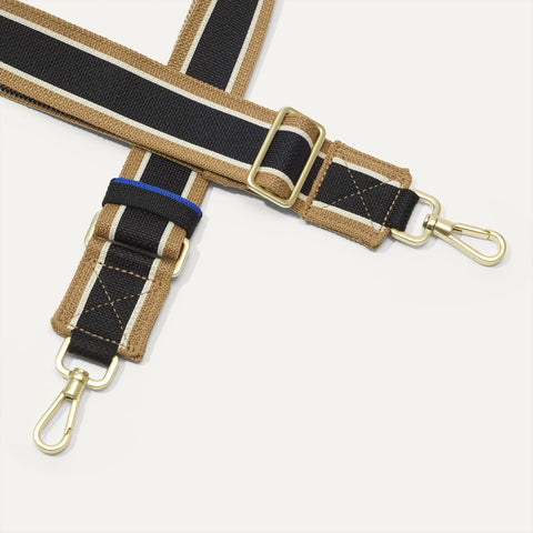 The Crossbody Strap - Khaki Stripe
