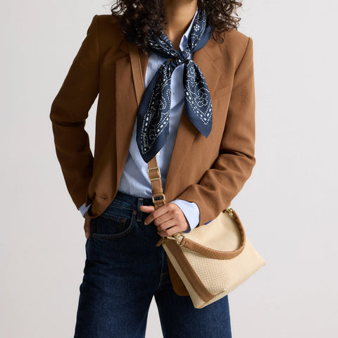 The Daily Crossbody - Macadamia Open-Knit