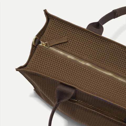 The Classic Tote - Cinnamon Open-Knit