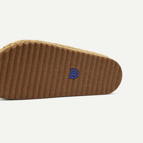 The Casual Clog - Metallic Golden Crochet