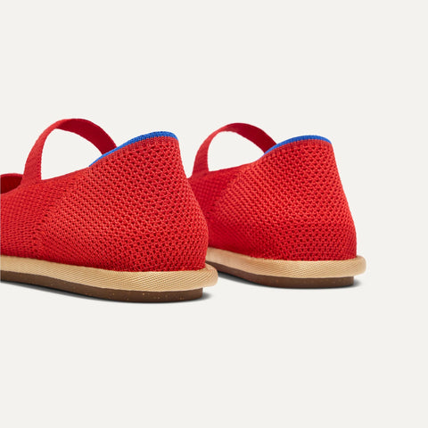The Cruiser Mary Jane - Poppy Raffia-Knit