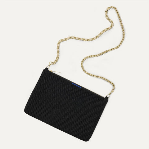 The Convertible Clutch - Black Espresso Open-Knit