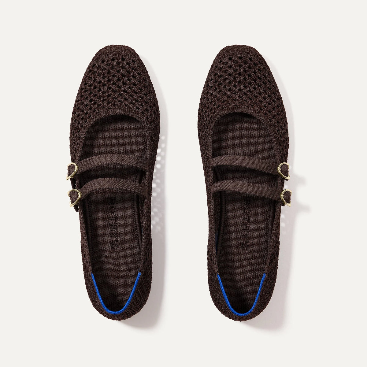 The Double Buckle Mary Jane - Chocolate Mesh