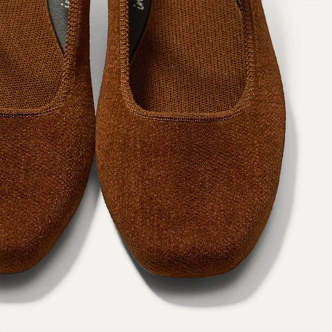 The Max Square Mary Jane - ReVelvet™ Russet