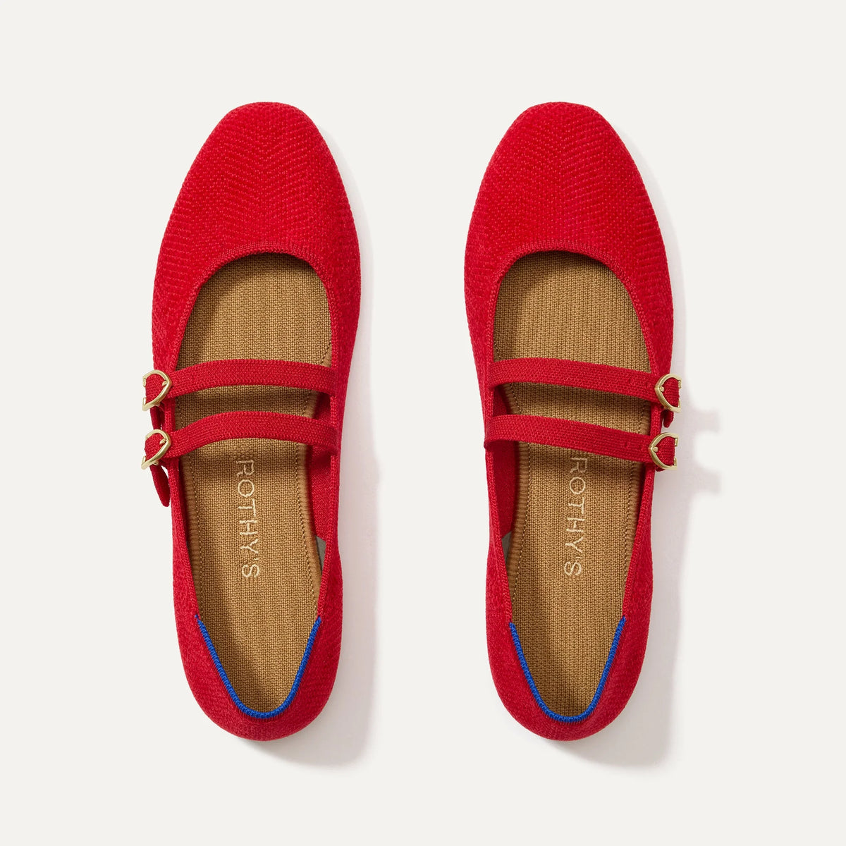 The Double Buckle Mary Jane - ReVelvet™ Red Crisp