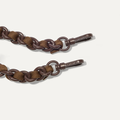 The Crossbody Strap - Espresso Chain-Knit