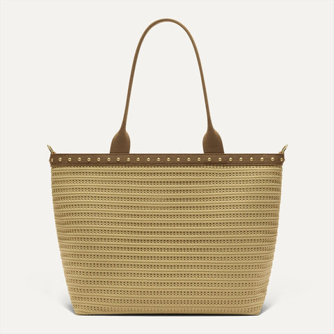 The Lightweight Zip Tote - Brown Butter Crochet