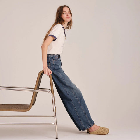 The Casual Clog - Metallic Golden Crochet