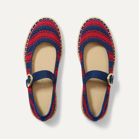 The Espadrille Mary Jane - Cherry Tide