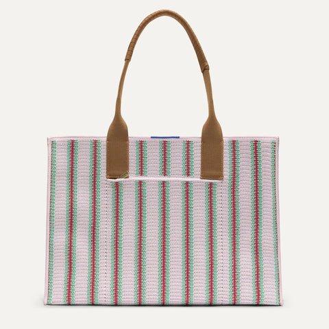 The Classic Tote - Watermelon Market Stripe