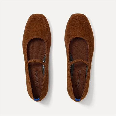 The Max Square Mary Jane - ReVelvet™ Russet
