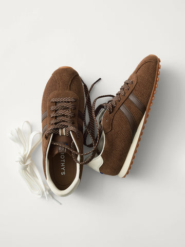 The Ivy Sneaker - ReVelvet™ Cinnamon