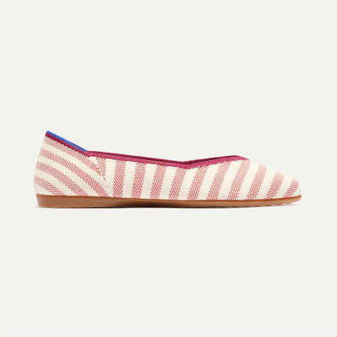 The Daily Flat - Coral Cabana Stripe