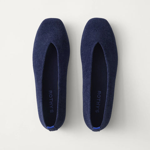 The Max Square Ballerina - ReVelvet™ Navy