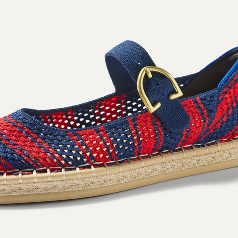 The Espadrille Mary Jane - Cherry Tide