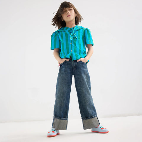 The Mini Loafer (for Kids) - Cherry Blue