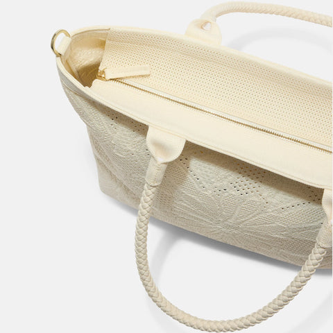 The Lightweight Zip Tote - Moonflower