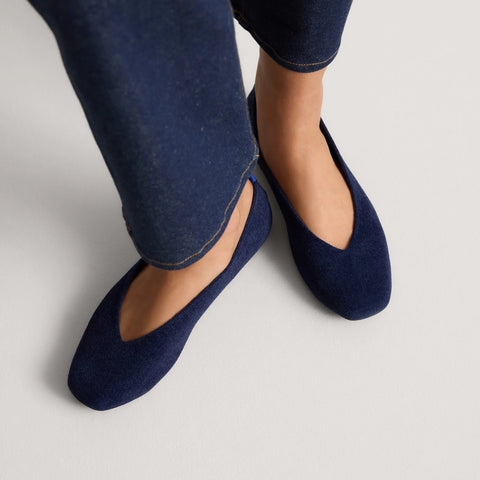 The Max Square Ballerina - ReVelvet™ Navy