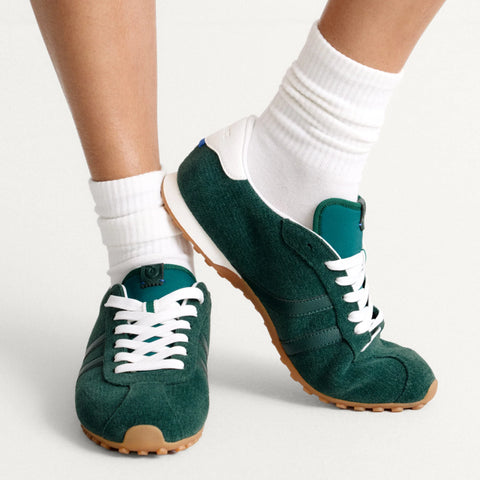 The Ivy Sneaker - ReVelvet™ Evergreen