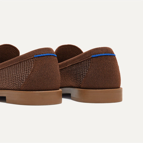 The Penny Loafer - Cinnamon Raffia-Knit