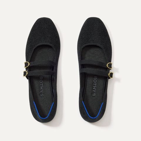 The Double Buckle Mary Jane - ReVelvet™ Black