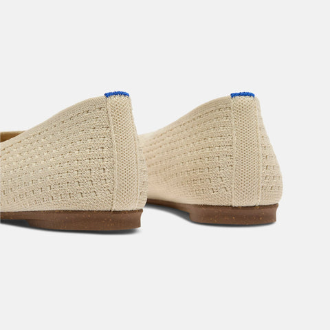The Max Square Ballerina - Off White Mesh