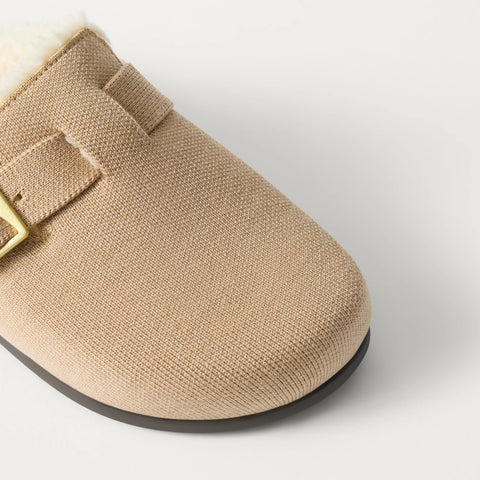 The Teddy Buckle Clog - Honey