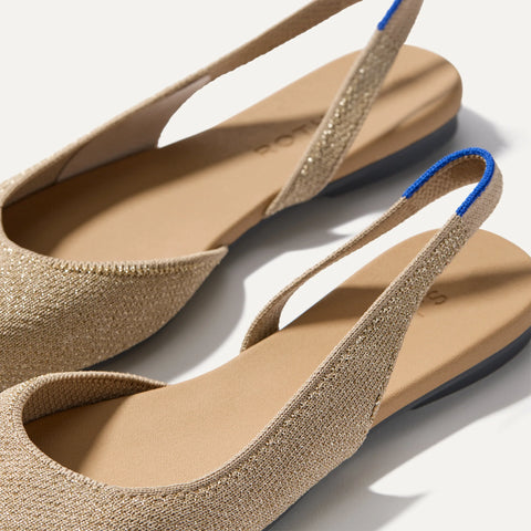 The Almond Slingback - Metallic Prosecco