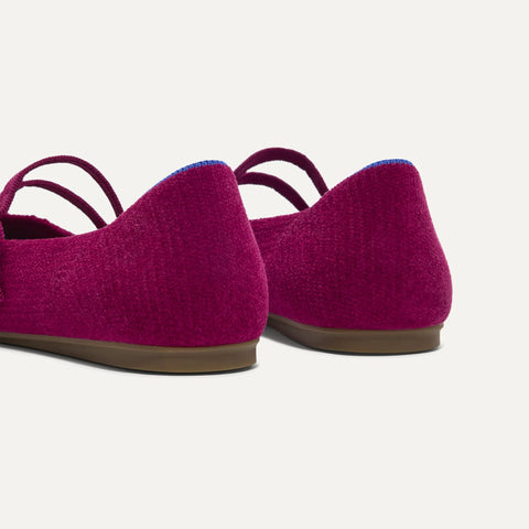 The Double Buckle Mary Jane - ReVelvet™ Mulberry