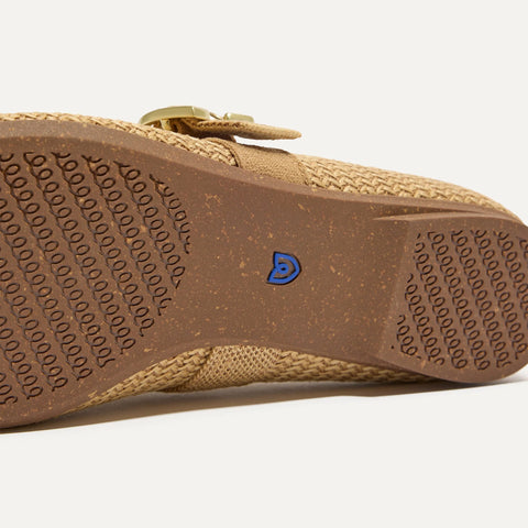 The Max Buckle Mary Jane - Tan Woven