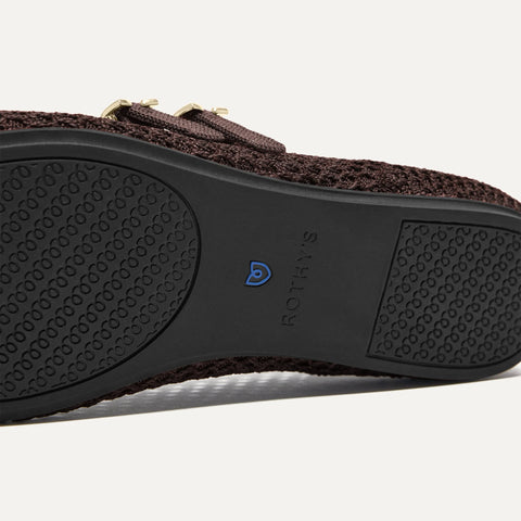 The Double Buckle Mary Jane - Chocolate Mesh