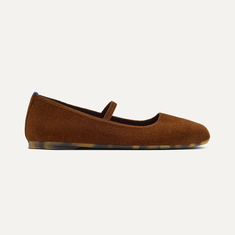 The Max Square Mary Jane - ReVelvet™ Russet
