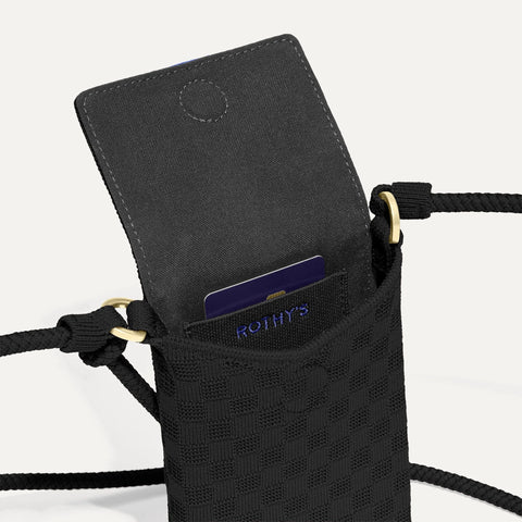 The Phone Crossbody - Black Sand