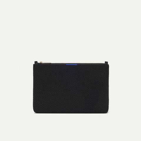 The Convertible Clutch - Black Espresso Open-Knit