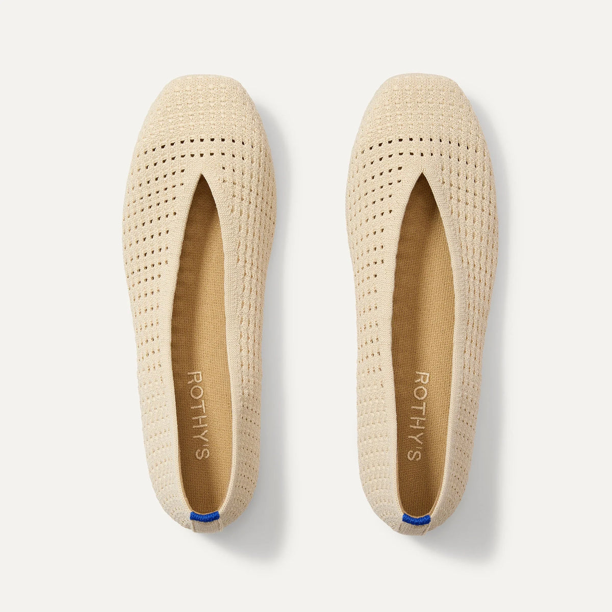 The Max Square Ballerina - Off White Mesh