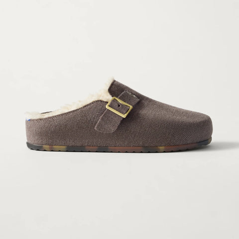 The Teddy Buckle Clog - Porcini